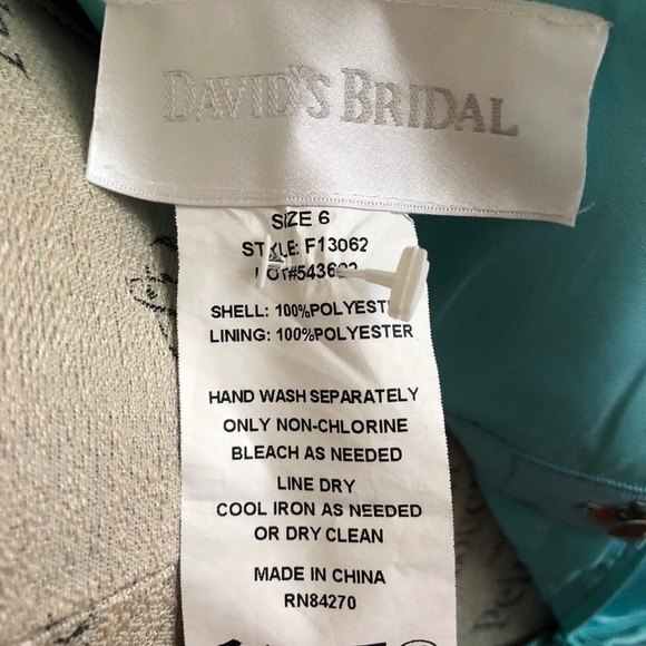 Beautiful Turquoise Prom Ball Bridal Dress - Picture 8 of 10